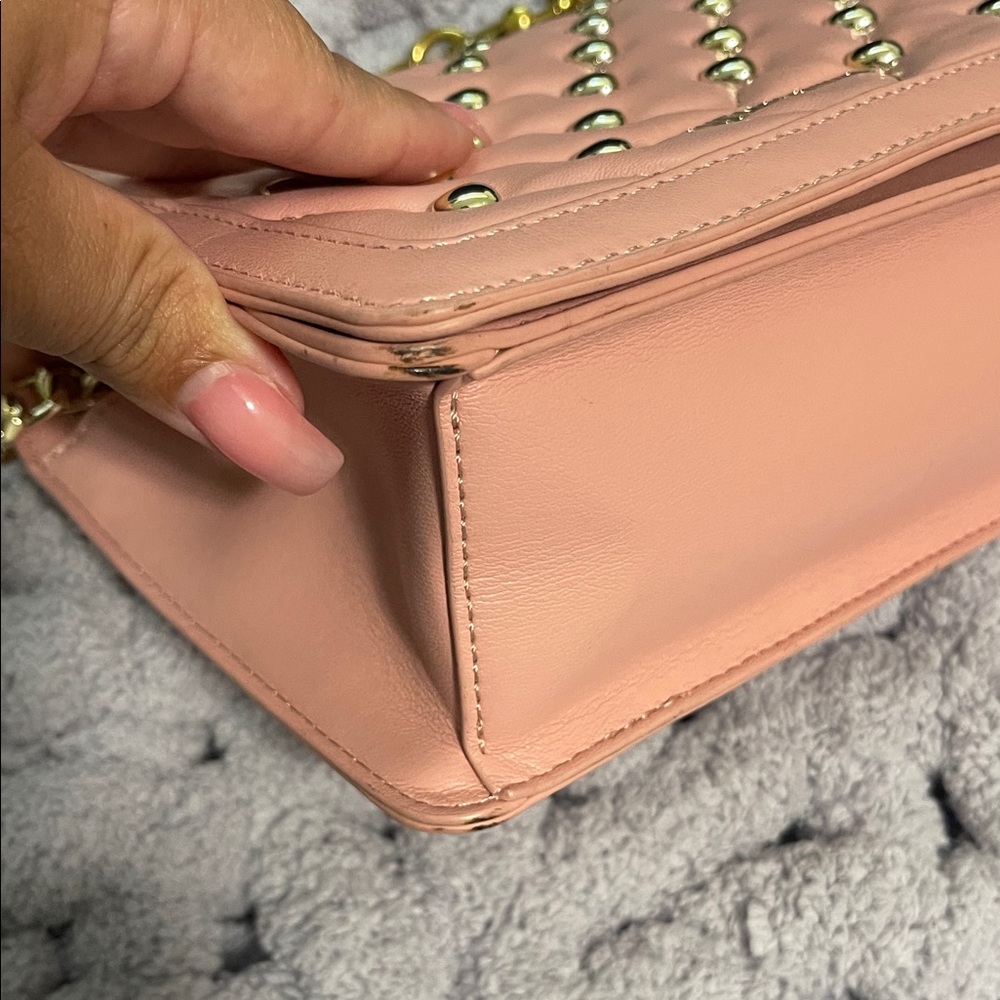 Love Moschino Pink Heart-Studded Crossbody Bag - Picture 7 of 12